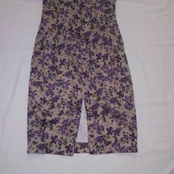 Zara Basic Size 5 Floral Print Sheath Dress - Picture 10 of 12